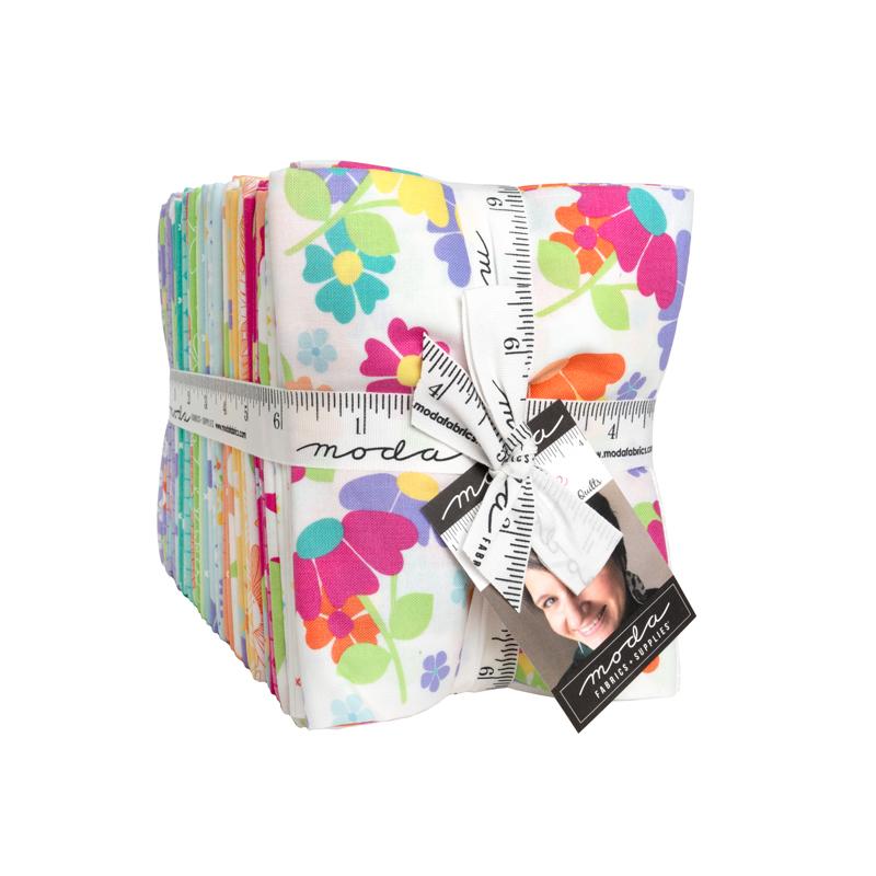 Joysome - Fat Quarter Bundle, zoomed in. Select this picture to zoom back out.
