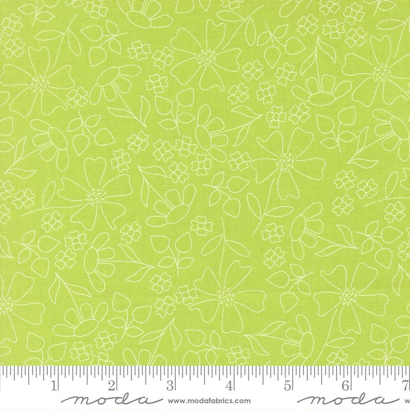 Joysome Imprint Grass - Quilt Fabric, zoomed in. Select this picture to zoom back out.