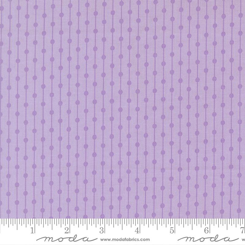Joysome Lined Wisteria - Quilt Fabric, zoomed in. Select this picture to zoom back out.