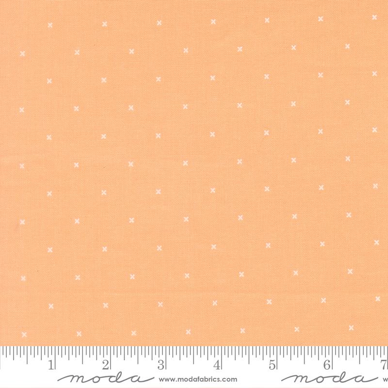 Joysome Dots Cantaloupe - Quilt Fabric, zoomed in. Select this picture to zoom back out.