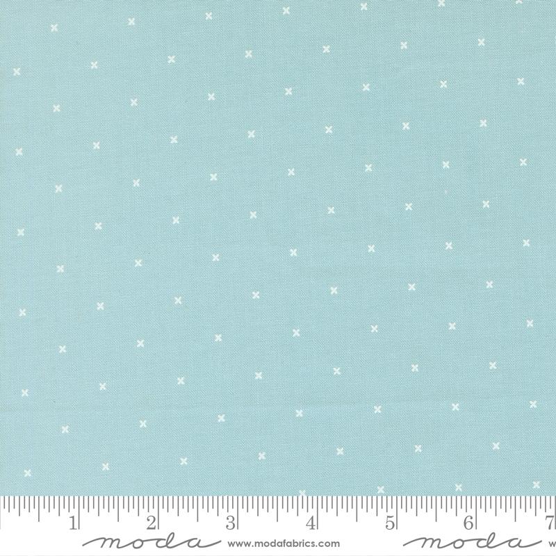Joysome Dots Sky - Quilt Fabric, zoomed in. Select this picture to zoom back out.