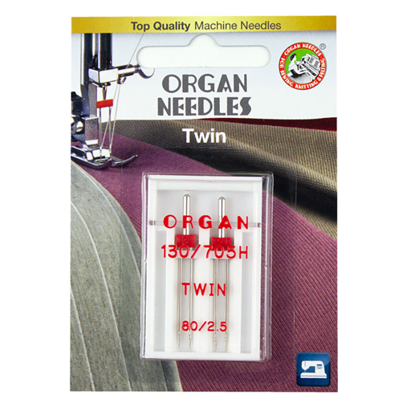 Twin Machine Needle 80/2.5mm 2ct