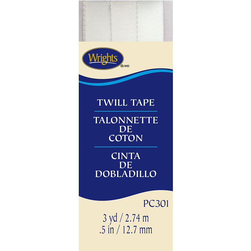 Twill Tape 1/2" White