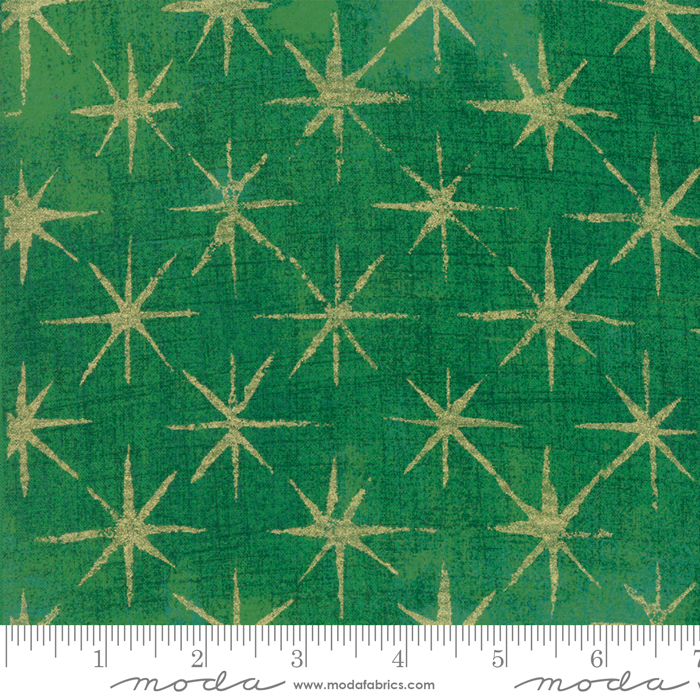 Grunge Seeing Stars Kelly - Quilt Fabric