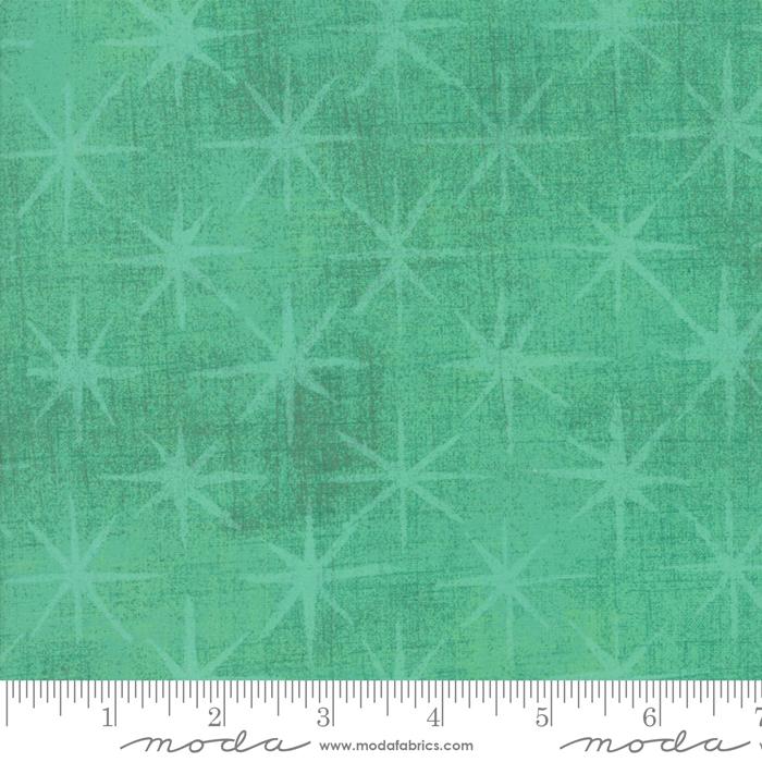 Grunge Seeing Stars Aqua - Quilt Fabric