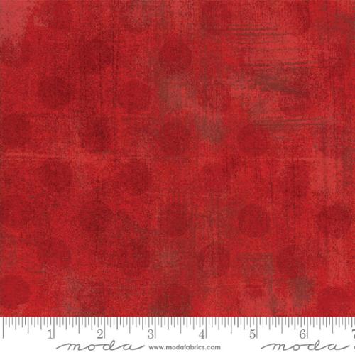 Grunge Hits The Spot Red - Quilt Fabric