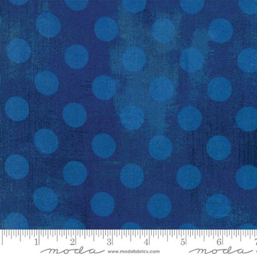 Grunge Hits The Spot Cobalt - Quilt Fabric