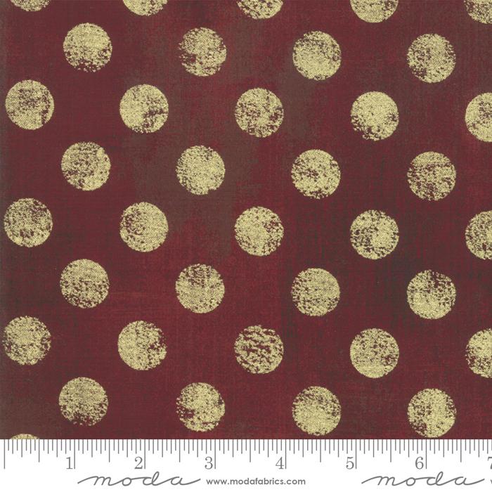 Hits The Spot Burgundy - Quilt Fabric