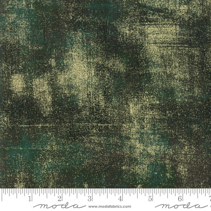 Grunge Christmas Green - Quilt Fabric