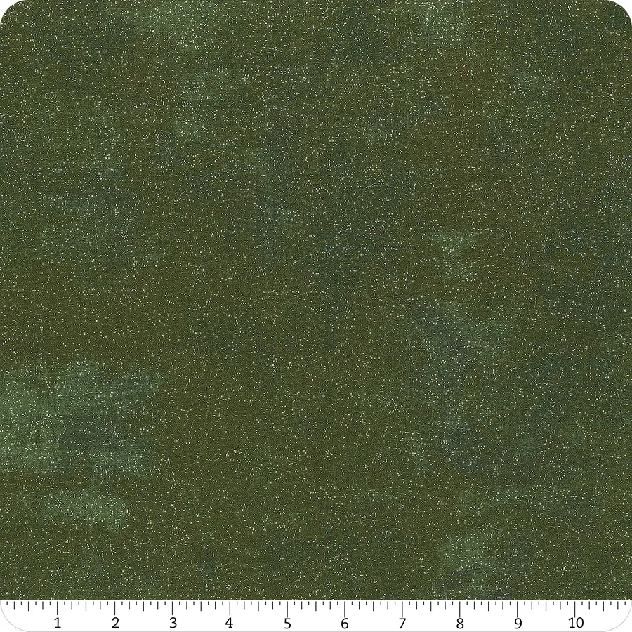 Grunge Glitter Winter Spruce - Quilt Fabric