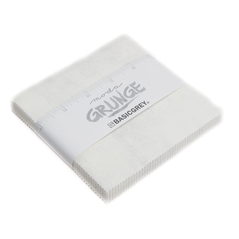 Grunge White Paper - Charm Pack