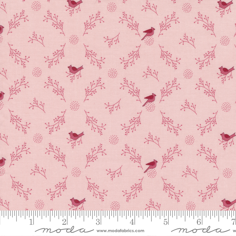 Sugarberry Blush - Bramble Vine Bird - Quilt Fabric
