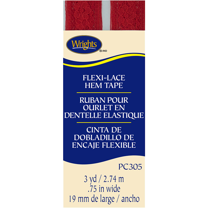 Bias Tape Lace Seam Binding - Flame