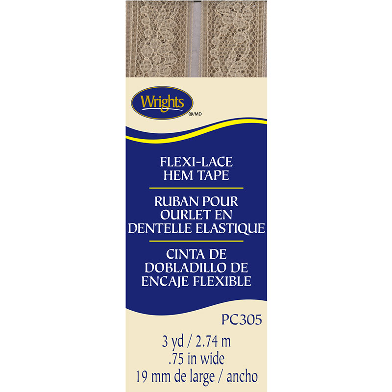Bias Tape Lace Seam Binding - Beige