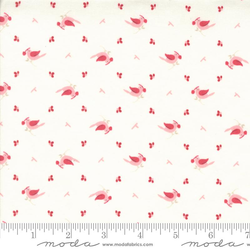 Hollyhocks Roses Jasmine Rose - Quilt Fabric