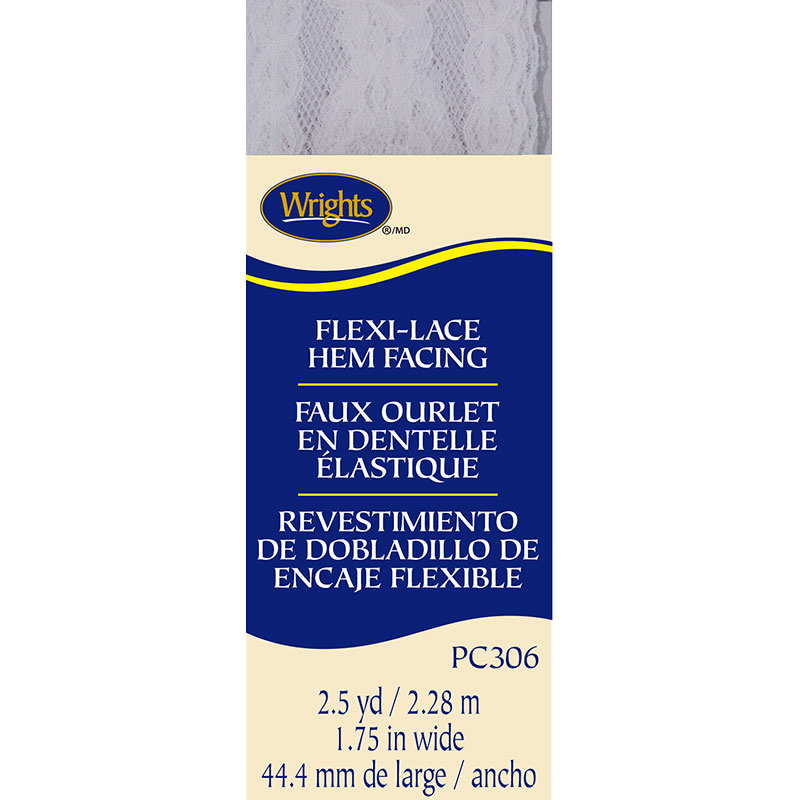 Lace Hem Facing White