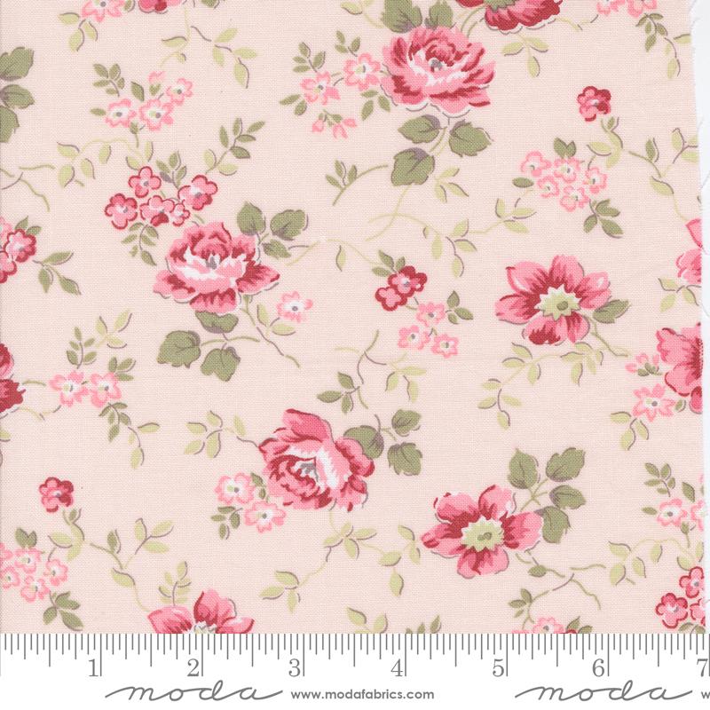 A Very Sweet Christmas Flowers - Blush - Quilt Fabric