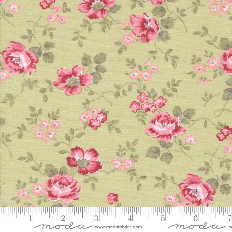 A Very Sweet Christmas Flowers - Leaf - Quilt Fabric