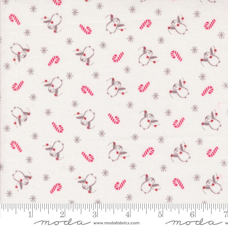 A Very Sweet Christmas Penguin - Snow - Quilt Fabric