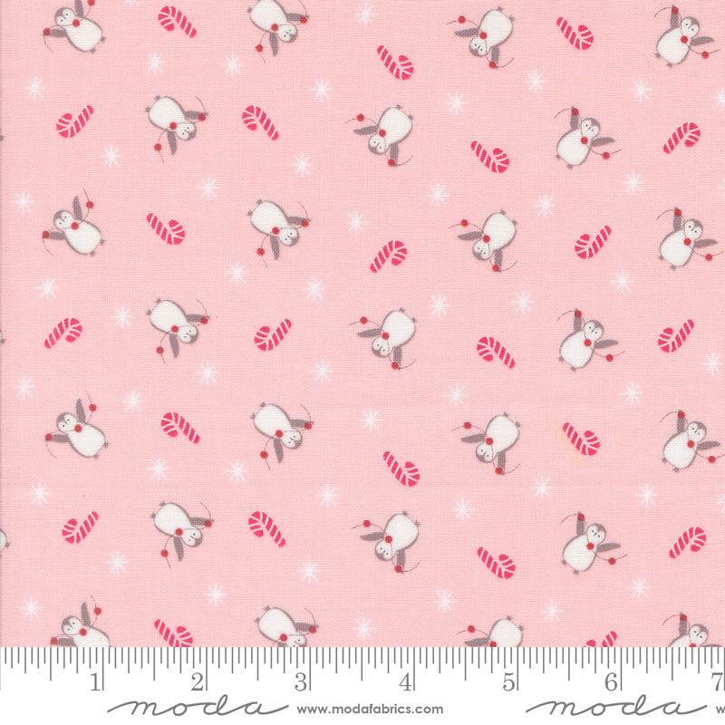 A Very Sweet Christmas Penguin - Pink - Quilt Fabric