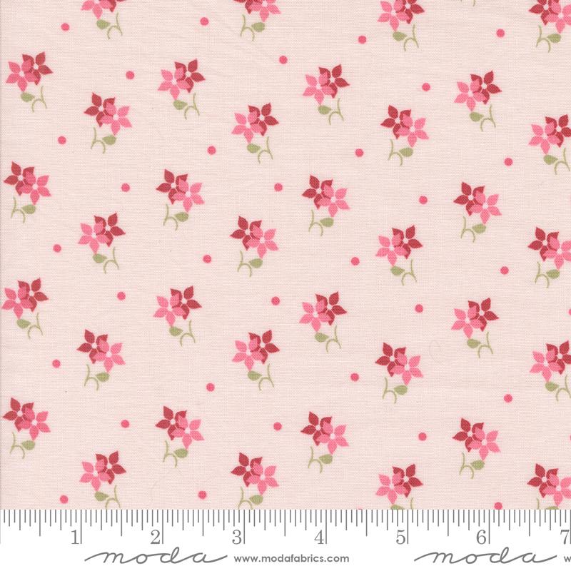 A Very Sweet Christmas Poinsettia - Blush - Quilt Fabric