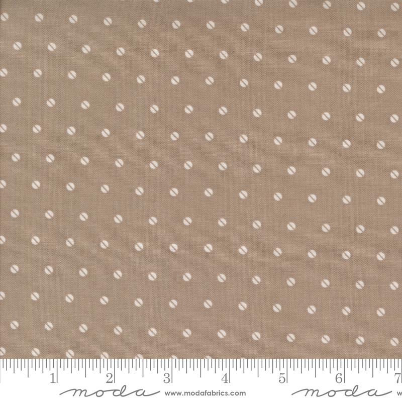 A Very Sweet Christmas Dots - Stone - Quilt Fabric