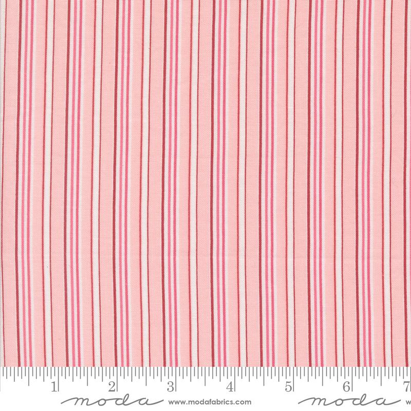 A Very Sweet Christmas Stripes - Pink - Quilt Fabric