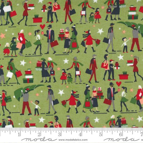 Hustle And Bustle Pear - Gift Giving People - Quilt Fabric