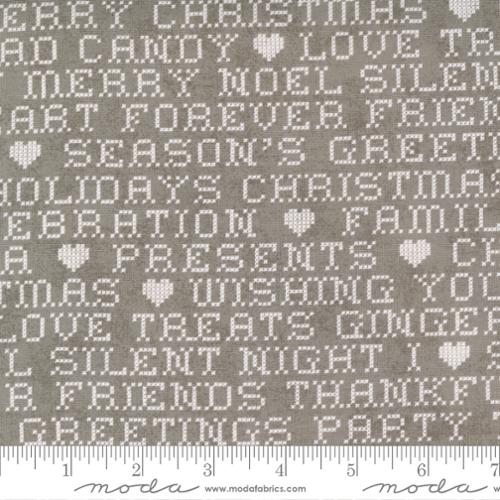 Hustle And Bustle Tinsel - Rejoice Hearts - Quilt Fabric