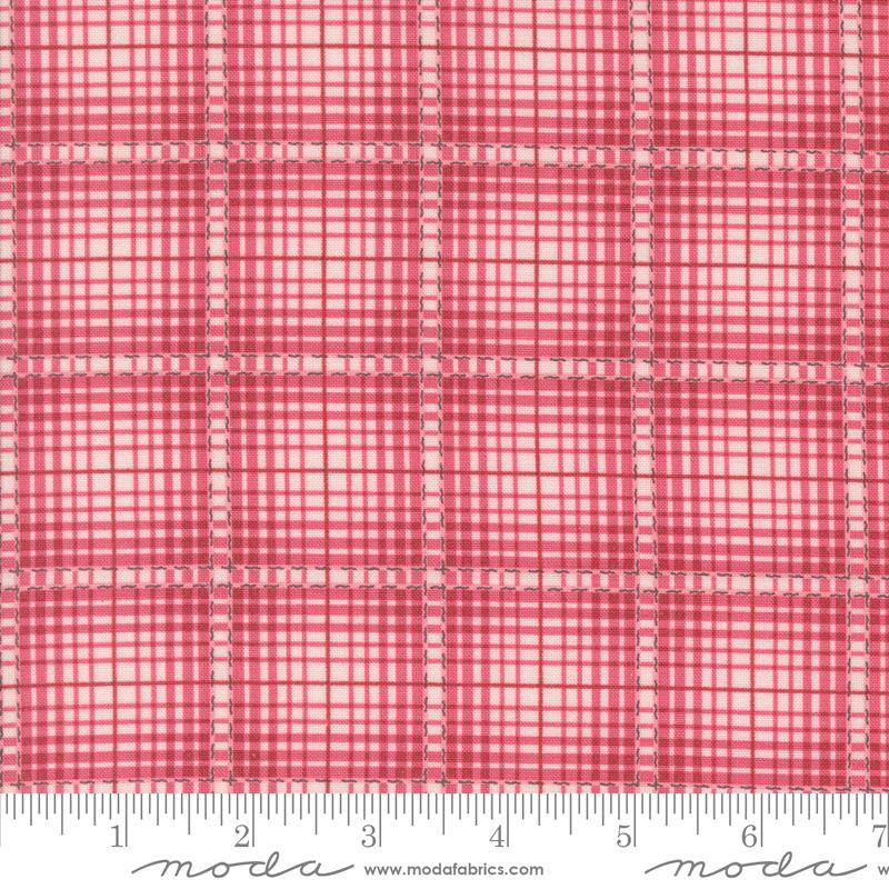 A Very Sweet Christmas Plaid - Rose - Quilt Fabric