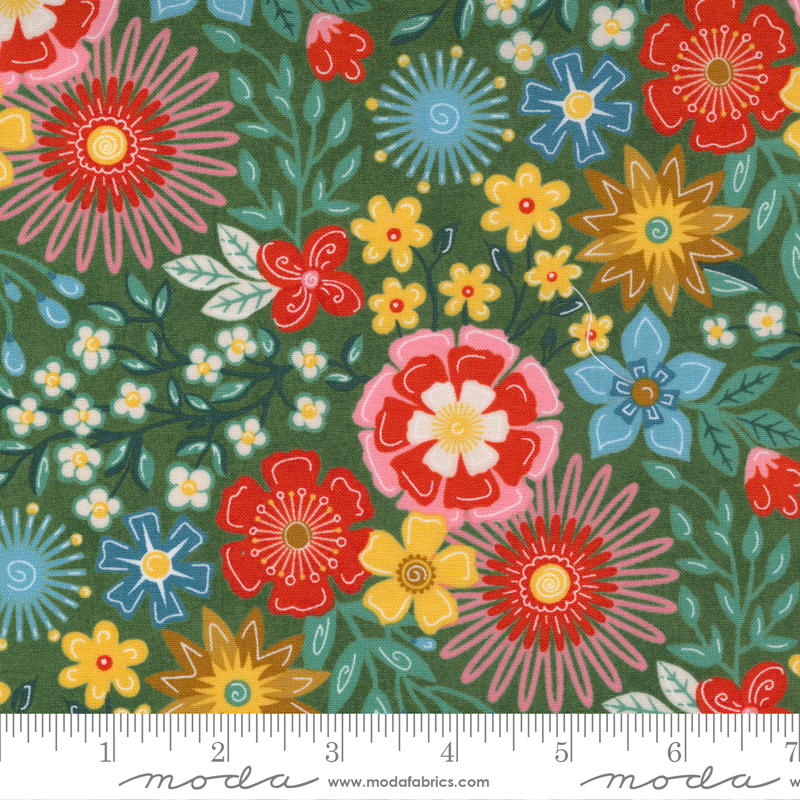 Frankie Uninhibited Myrtle - Quilt Fabric