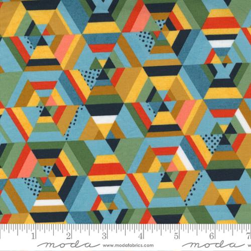 Frankie Kaleidoscope Bonnie Blue - Quilt Fabric