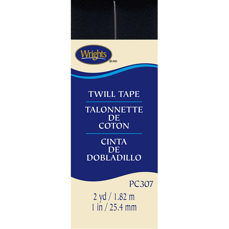 Twill Tape 1" Black