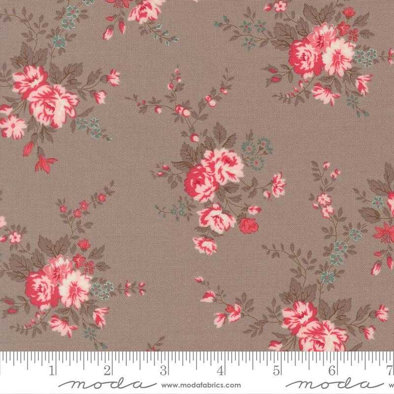 Lyda Rose Floral Stone - Quilt Fabric