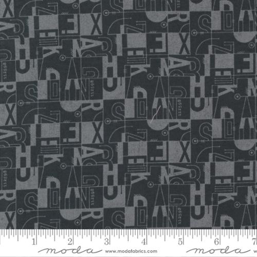 Date Night Grey Couture Black - Worship Block - Quilt Fabric