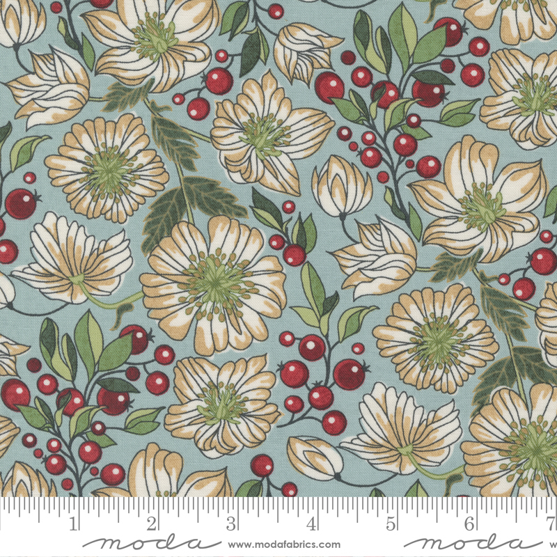 Jolly Good Frost - Christmas Rose - Quilt Fabric