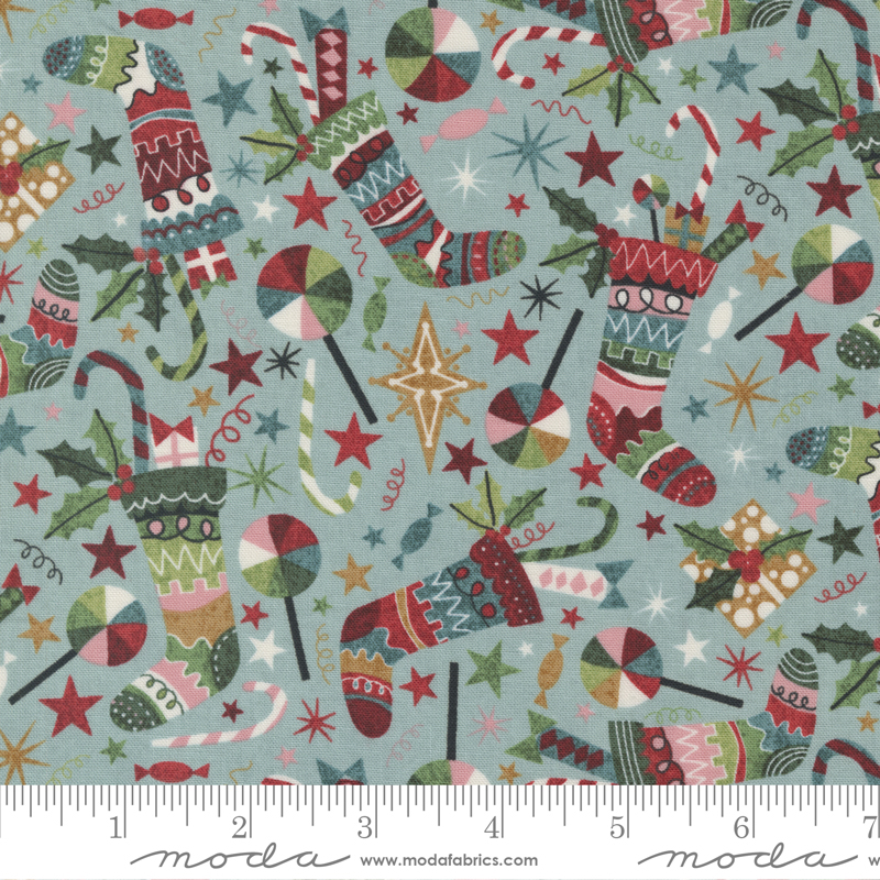 Jolly Good Frost - Sugar Plum Stocking - Quilt Fabric