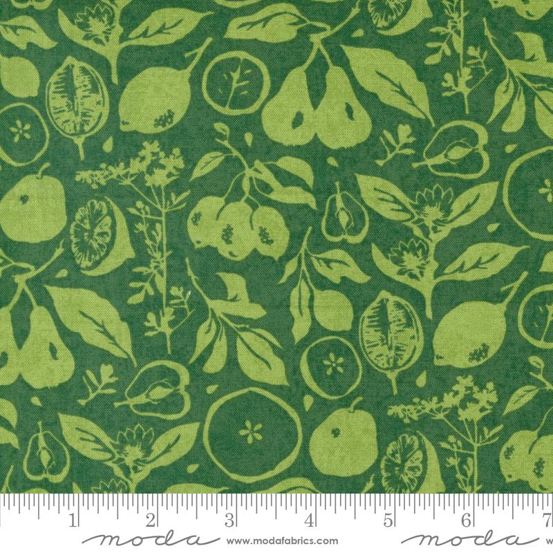 Sun Dried Novelty Fruit - Grass - Quilt Fabric