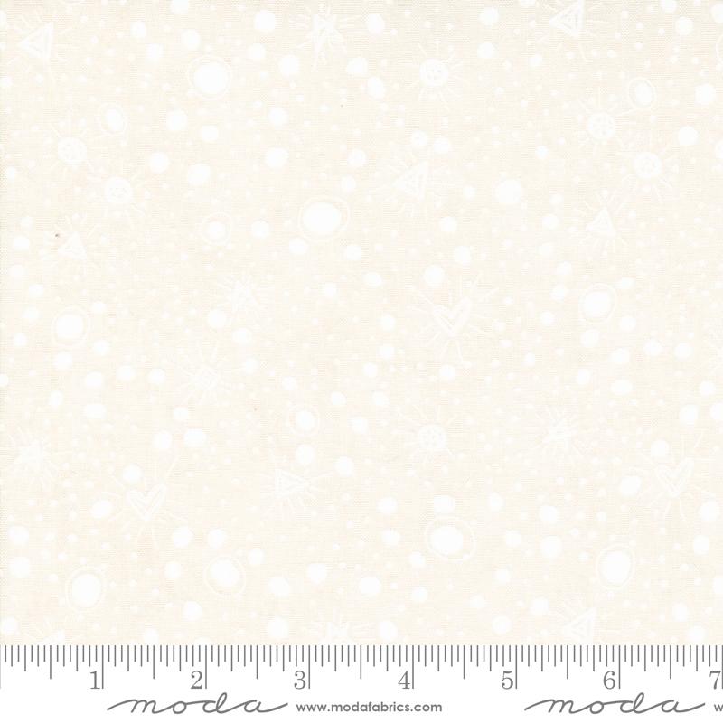 Sparkles Blenders Dots - Jicama White - Quilt Fabric
