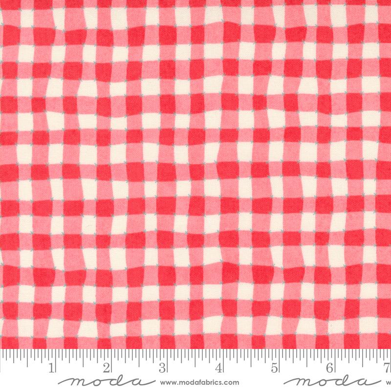 Bushel Checks and Plaids Gingham - Rhubarb - Quilt Fabric