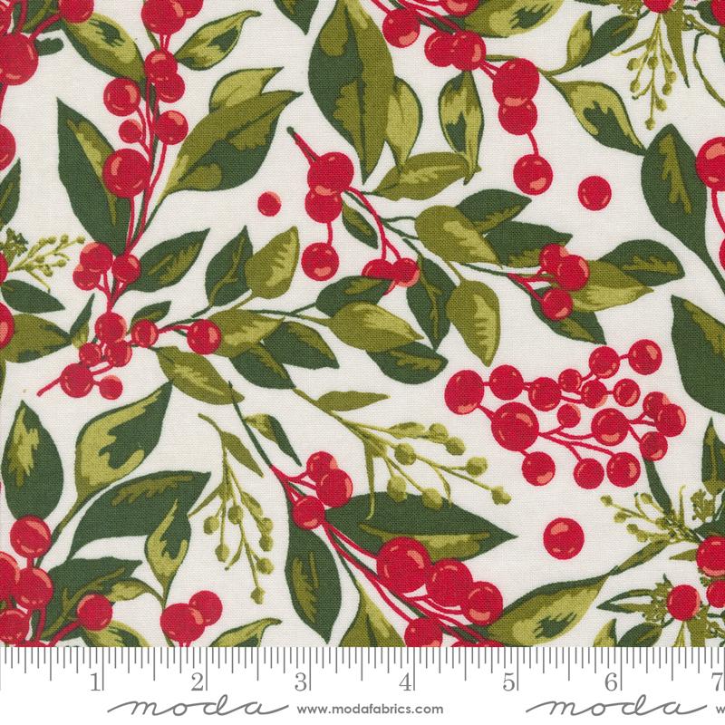 Pine Valley Berry - Snow - Quilt Fabric