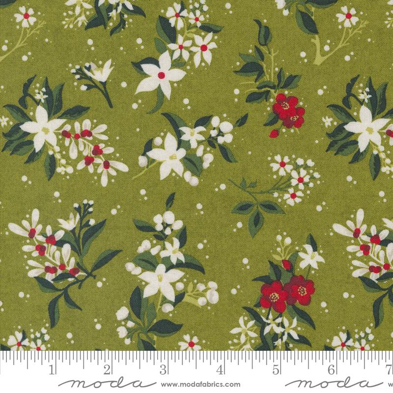 Pine Valley Floral - Mistletoe - Quilt Fabric