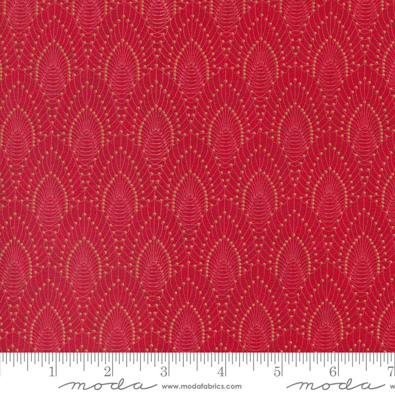 Pine Valley Silver Bells - Berry - Quilt Fabric