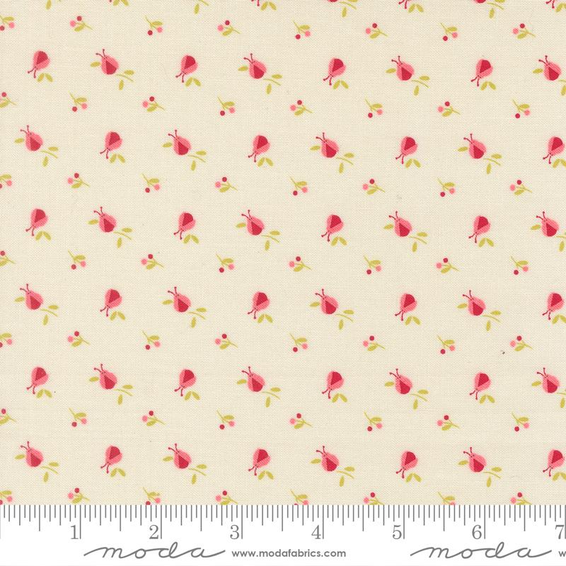 Lyda Rose Ladybugs Porcelain - Quilt Fabric
