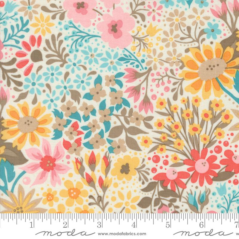 Sunday Brunch Flowers - Spritzer - Quilt Fabric
