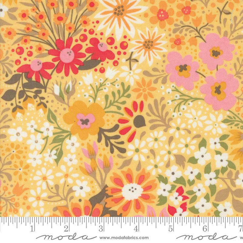 Sunday Brunch Flowers - Mimosa - Quilt Fabric