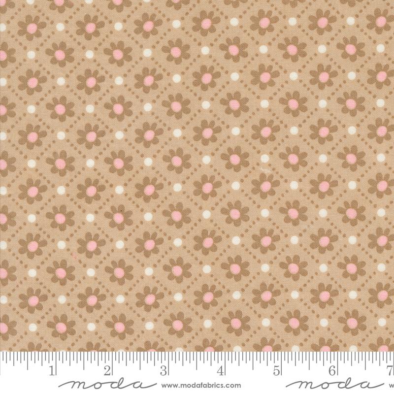 Sunday Brunch Floral - Tea - Quilt Fabric