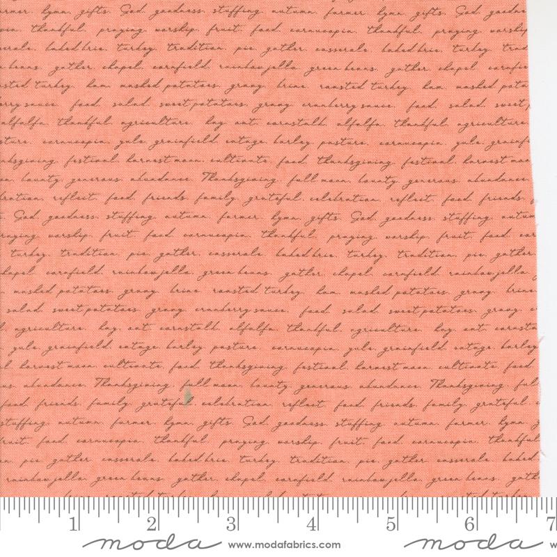 Acorn Hollow Text - Apple - Quilt Fabric