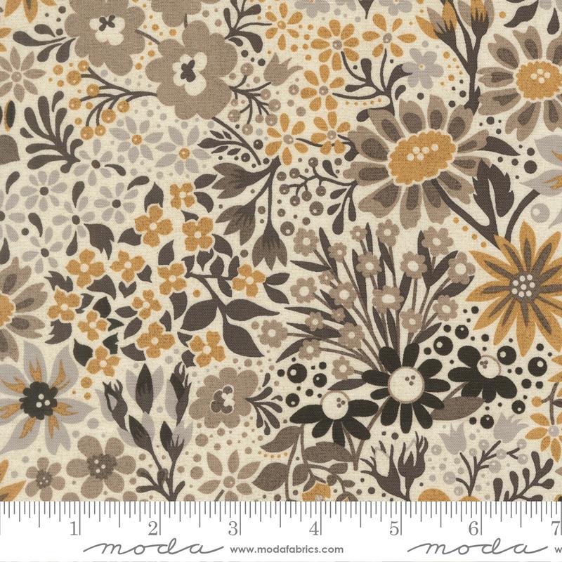 Posh Floral Ivory Whisper - Quilt Fabric