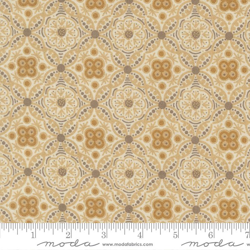 Posh Damask Ivory Whisper - Quilt Fabric